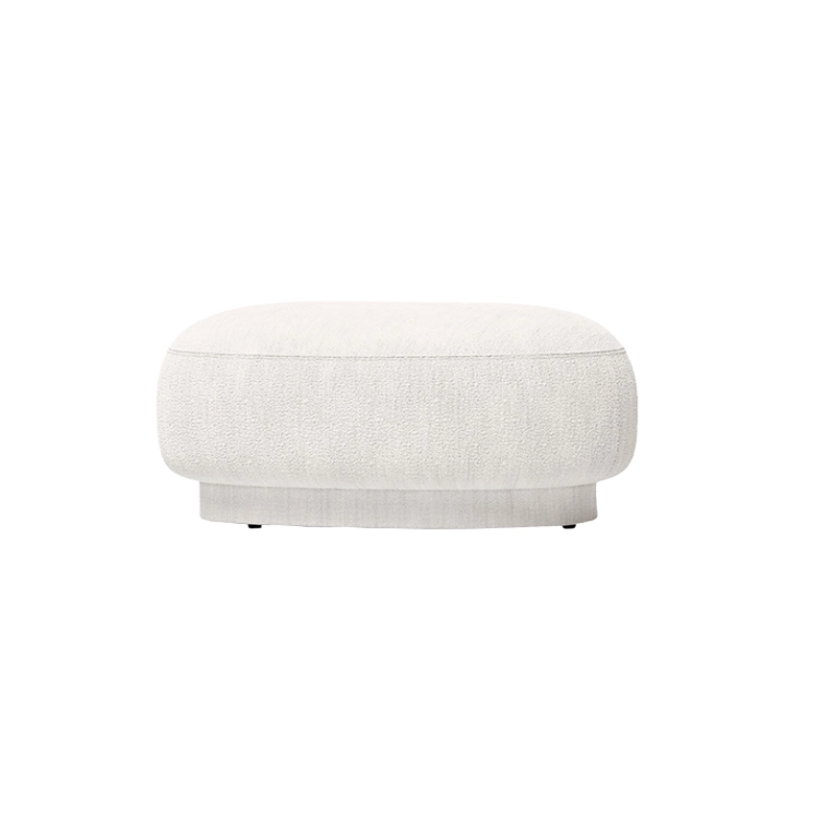 Pouf RICO Lounger Bouclé Blanc cassé FERM LIVING