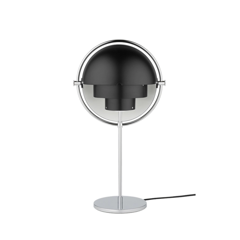 Lampe à poser MULTI-LITE Chrome/ noir GUBI