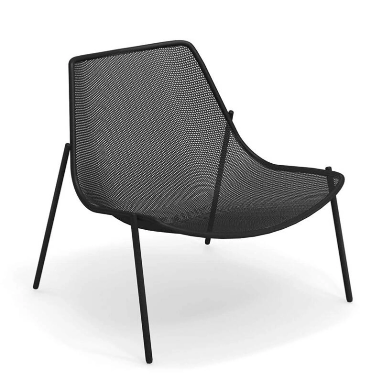 Fauteuil extérieur ROUND Noir EMU