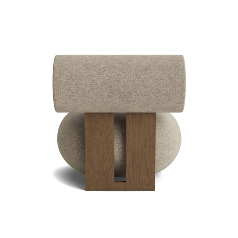 Fauteuil HIPPO Barnum Bouclé 03/ chêne fumé clair NORR11