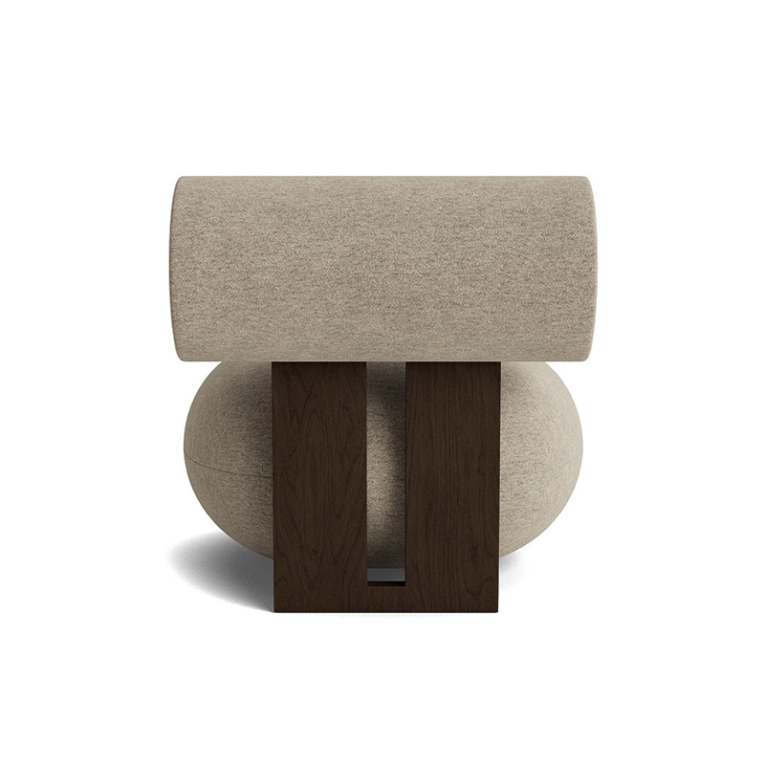 Fauteuil HIPPO Barnum Bouclé 03/ chêne fumé foncé NORR11