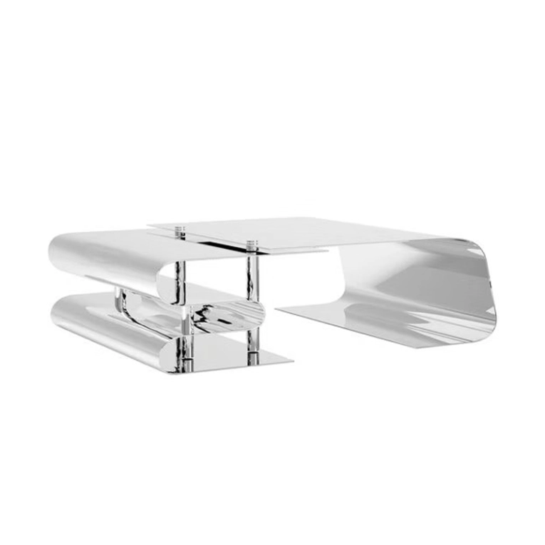 Table basse DUNE Acier poli BAXTER MADE IN ITALY