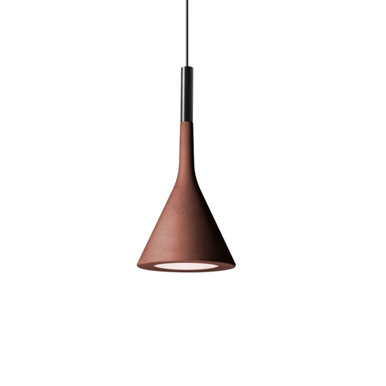 Suspension APLOMB Rouge brique FOSCARINI