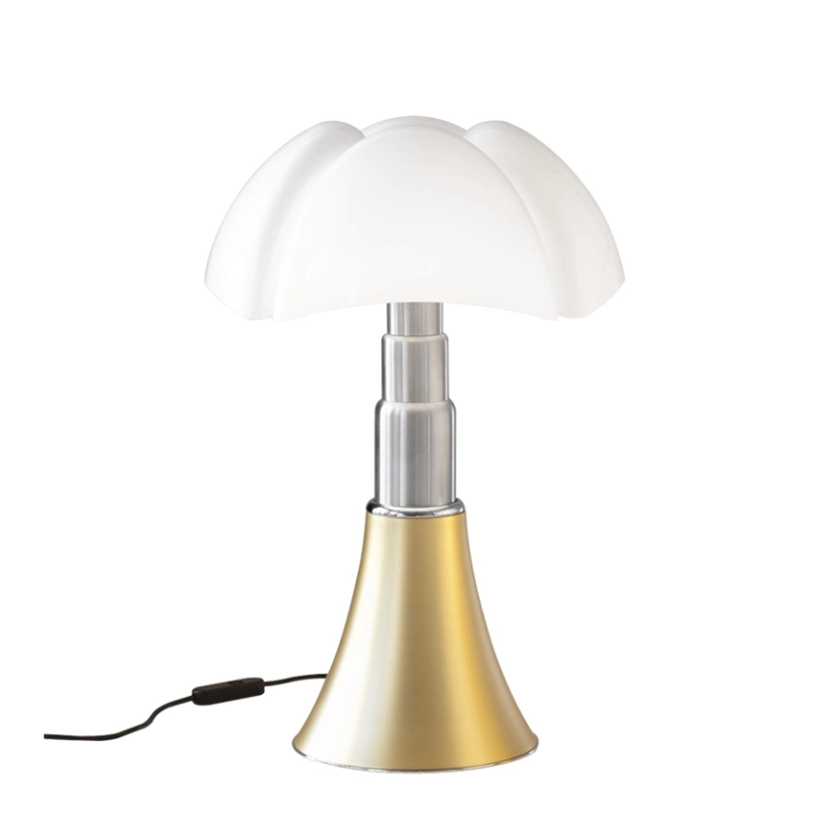 Lampe à poser PIPISTRELLO Laiton satiné MARTINELLI LUCE