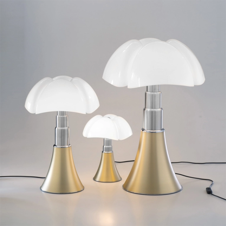 Lampe à poser PIPISTRELLO Laiton satiné MARTINELLI LUCE