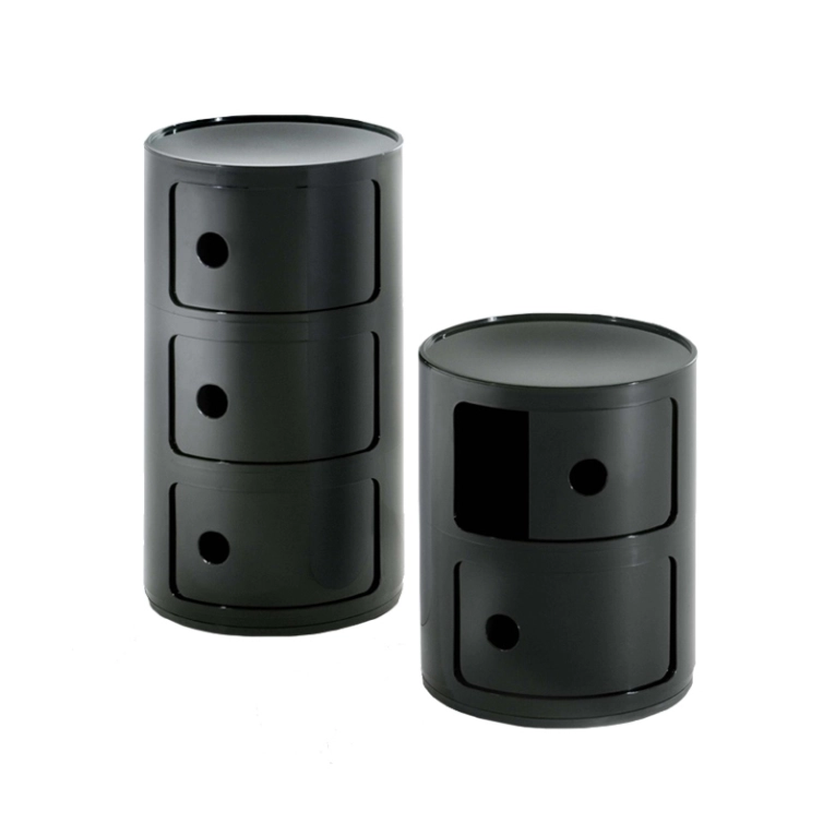 Meuble de rangement COMPONIBILI 3 tiroirs Noir KARTELL