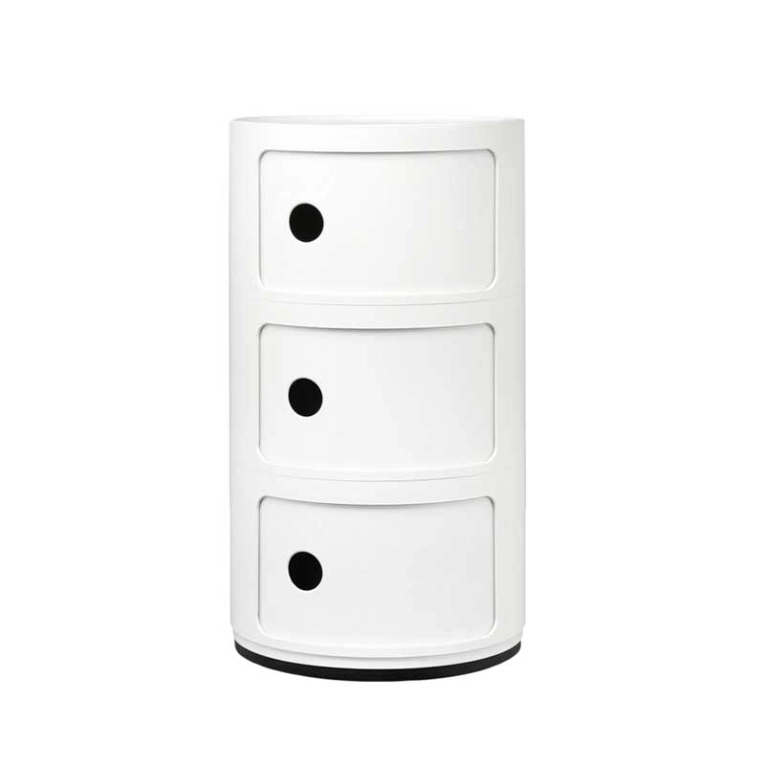 Meuble de rangement COMPONIBILI 3 tiroirs Blanc KARTELL