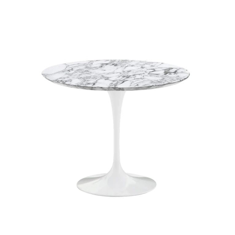Table SAARINEN Marbre Arabescato satiné mat KNOLL