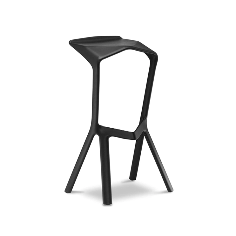 Tabouret haut MIURA Noir PLANK