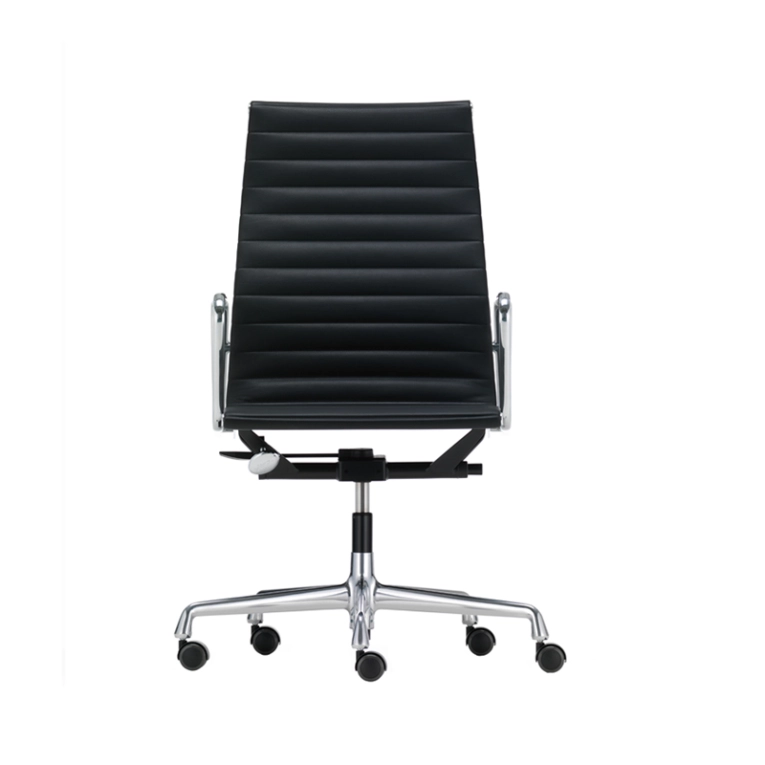 Fauteuil de bureau ALUMINIUM GROUP DOSSIER HAUT EA119 Noir VITRA