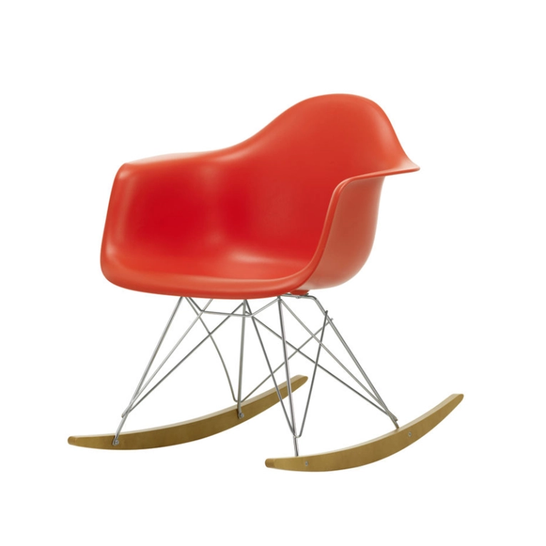 Fauteuil EAMES PLASTIC ARMCHAIR RAR Rouge coquelicot RE VITRA