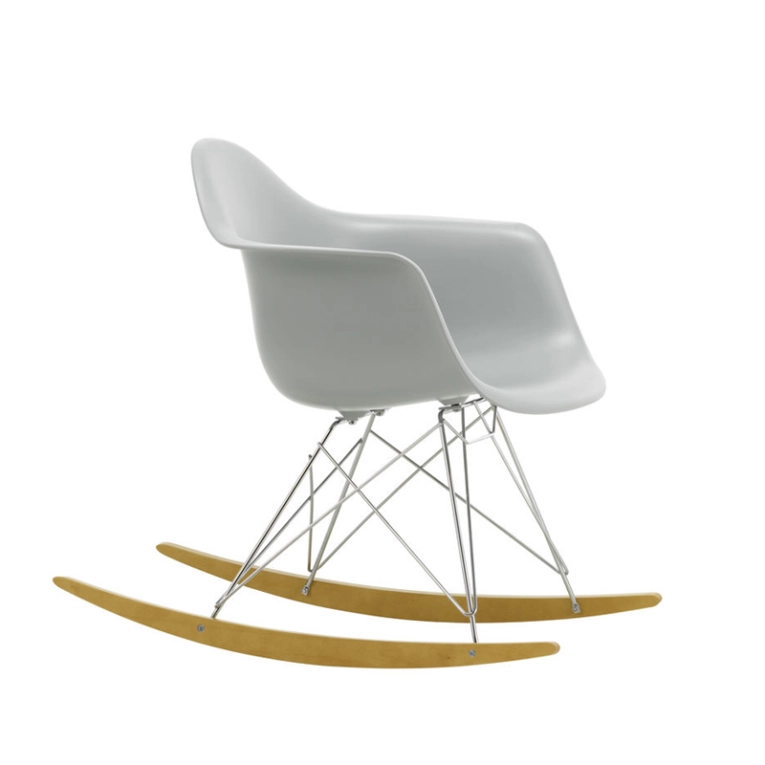 Fauteuil EAMES PLASTIC ARMCHAIR RAR Gris clair RE VITRA