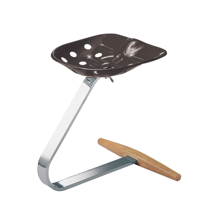 Tabouret MEZZADRO Noir ZANOTTA