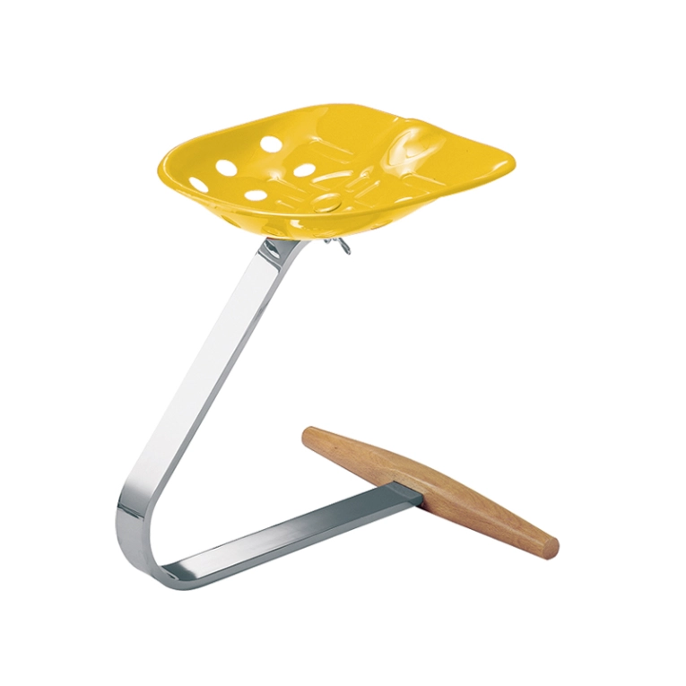 Tabouret MEZZADRO Jaune ZANOTTA