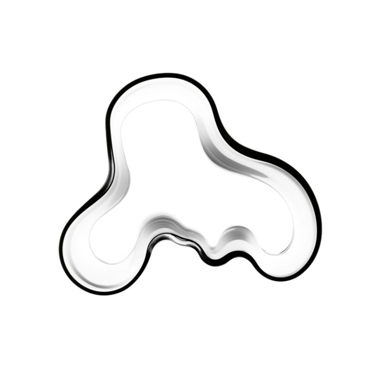 Vase Vase AALTO H 16 Transparent IITTALA