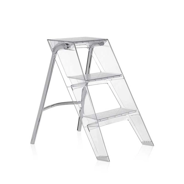 Objet pratique Escabeau UPPER Cristal KARTELL