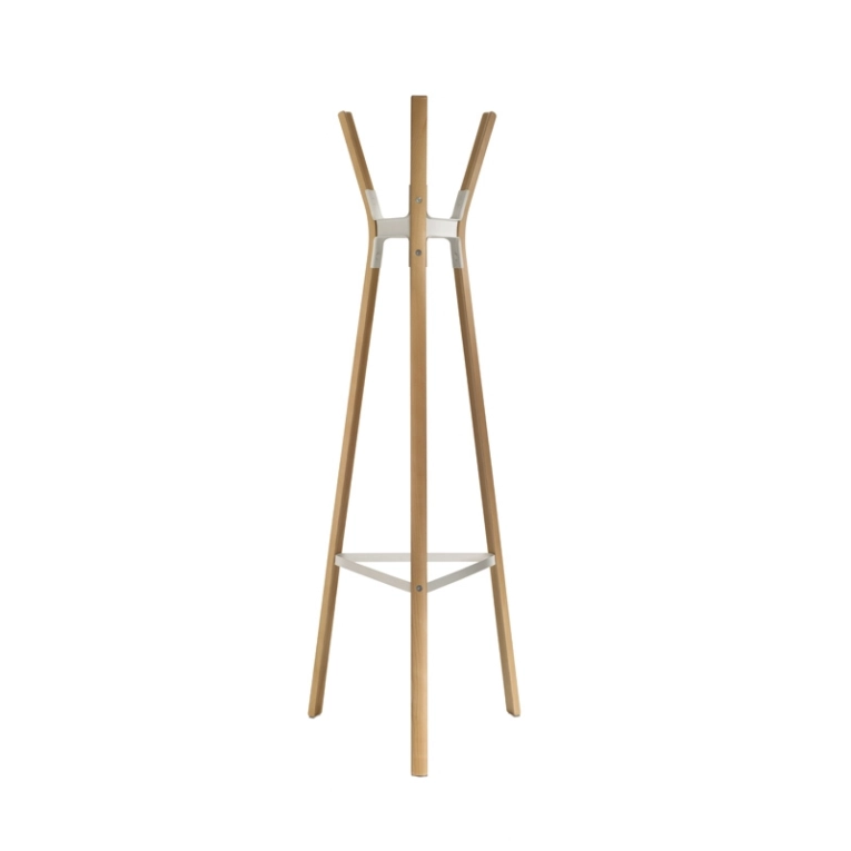 Porte-manteau Portemanteau STEELWOOD Blanc, bois MAGIS