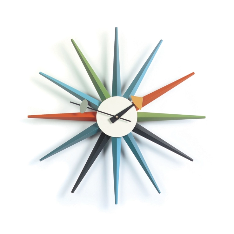 Horloge Horloge SUNBURST CLOCK Multicolore  VITRA