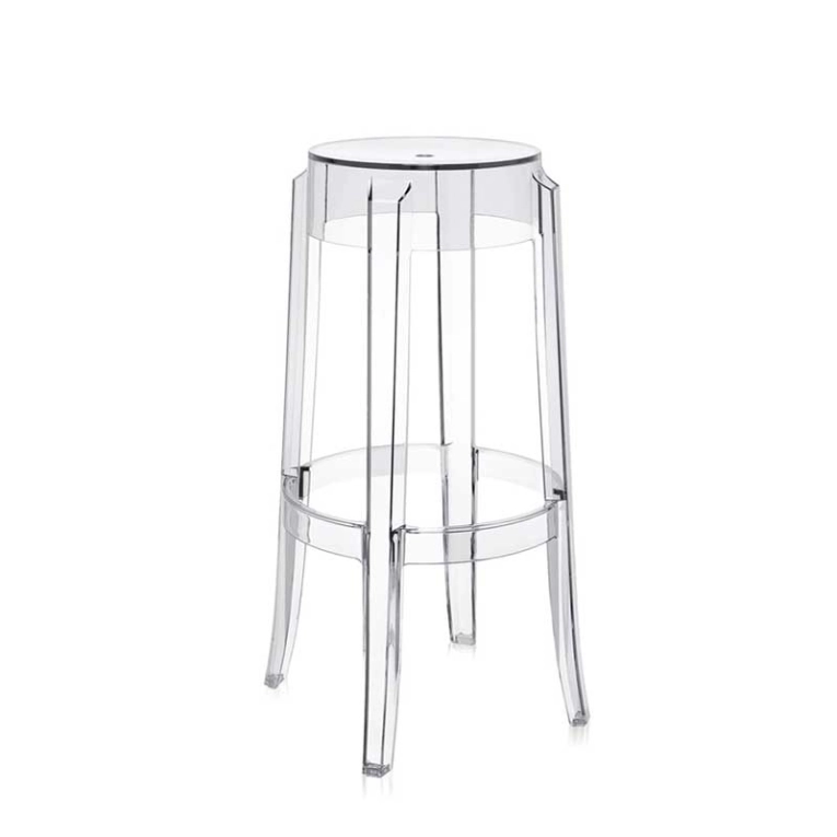 Tabouret haut CHARLES GHOST Cristal KARTELL