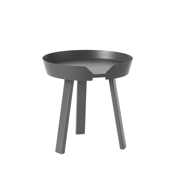 Table d'appoint guéridon AROUND S Anthracite MUUTO