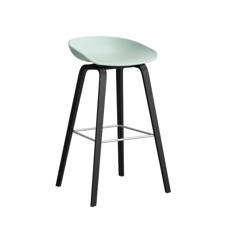 Tabouret haut ABOUT A STOOL AAS 32 H75 Dusty mint HAY