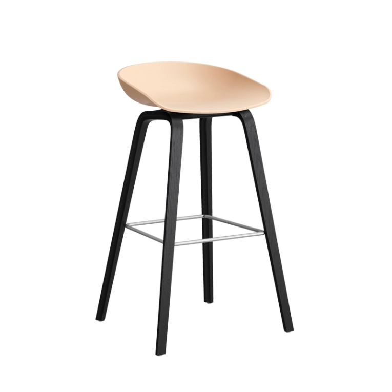Tabouret haut ABOUT A STOOL AAS 32 H75 Pale peach HAY