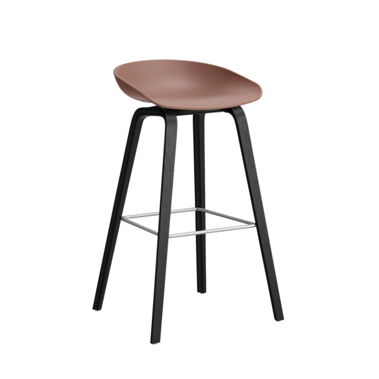 Tabouret haut ABOUT A STOOL AAS 32 H75 Soft brick HAY