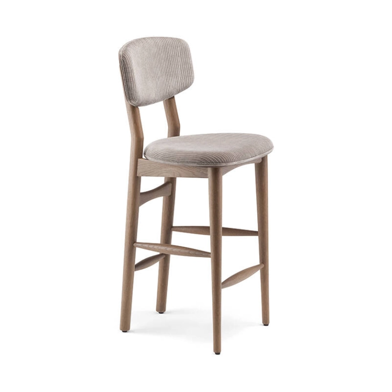 Tabouret haut BUTTERFLY Chêne oxydé / Phlox 243 DE LA ESPADA