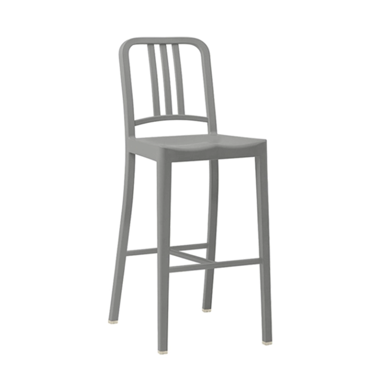 Tabouret haut 111 NAVY STOOL Gris EMECO