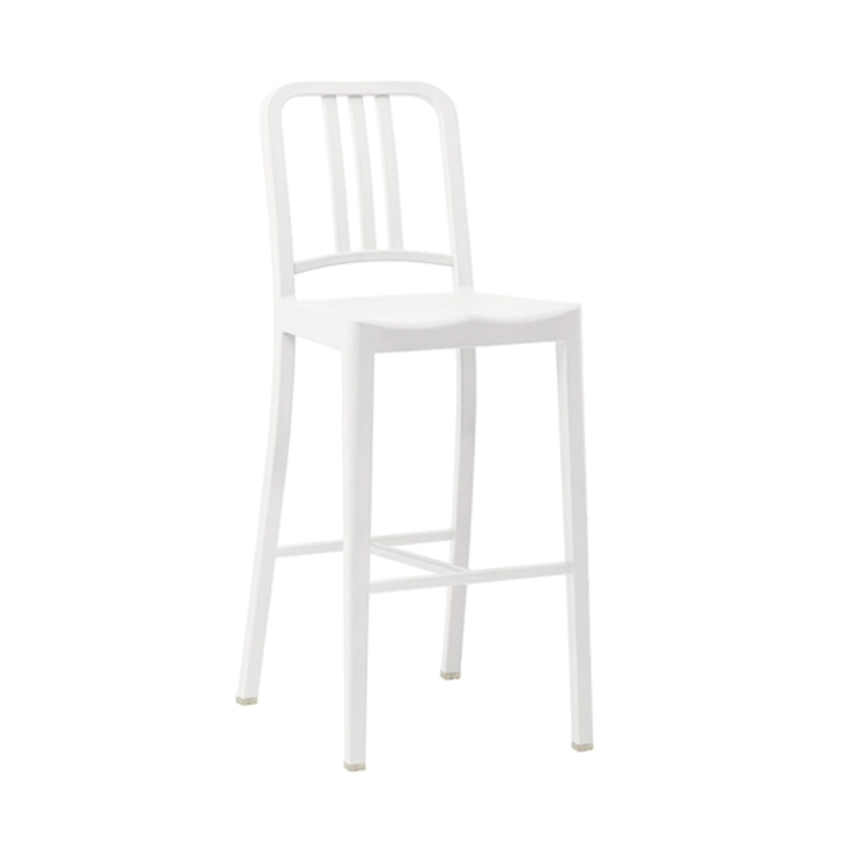 Tabouret haut 111 NAVY STOOL Blanc EMECO