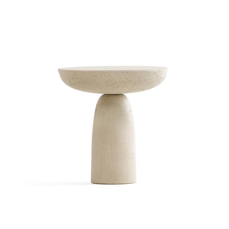 Table d'appoint guéridon OLO Ø 50 Ivoire MOGG