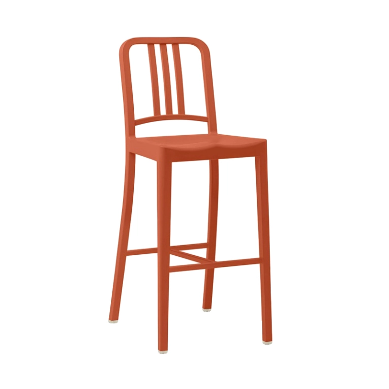 Tabouret haut 111 NAVY STOOL Orange EMECO