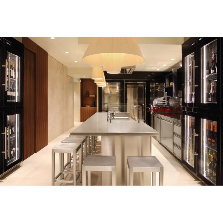 Tabouret haut EMECO BARSTOOL Aluminium brossé EMECO