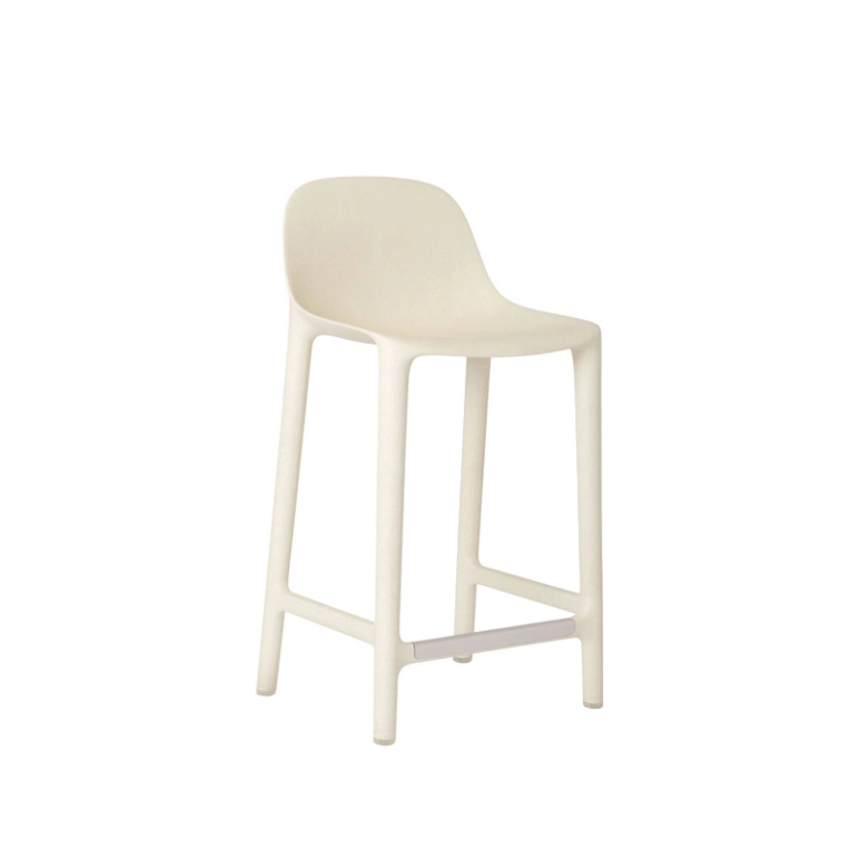 Tabouret haut BROOM STOOL Blanc EMECO
