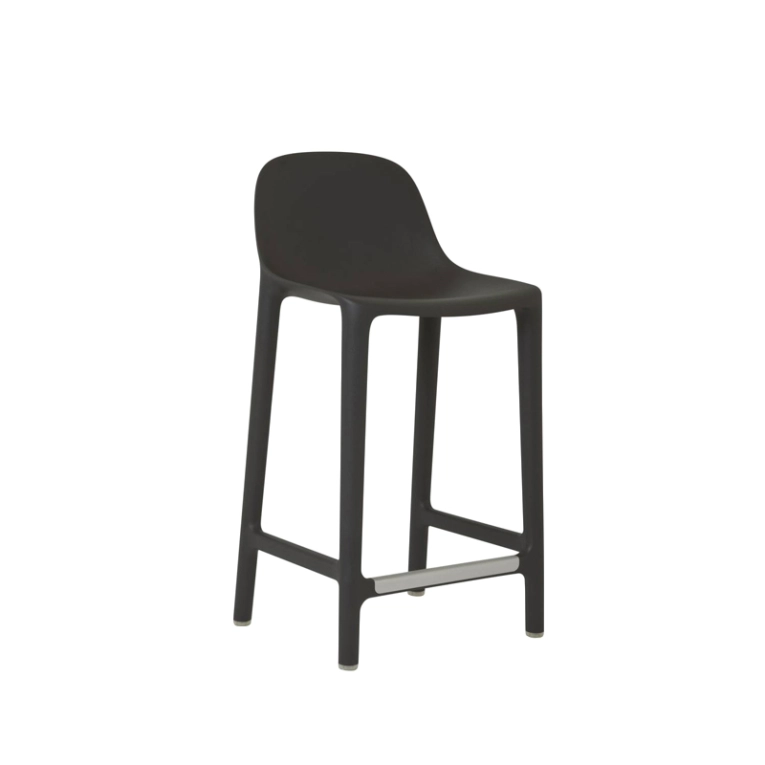 Tabouret haut BROOM STOOL Anthracite EMECO
