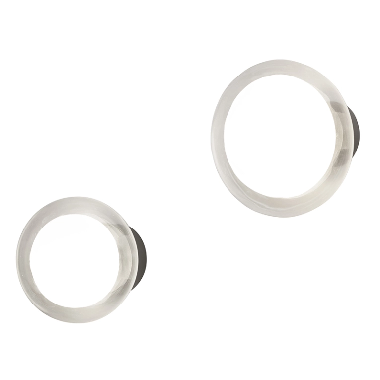 Applique NABILA 552.41 Chrome noir / verre fumé TOOY