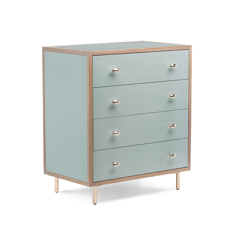 Meuble de rangement Commode CLASSON Chêne huilé blanc / HDF Lagon DE LA ESPADA