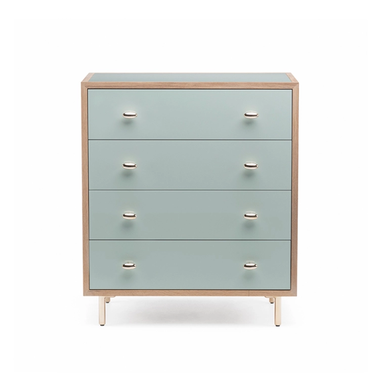 Meuble de rangement Commode CLASSON Chêne huilé blanc / HDF Lagon DE LA ESPADA