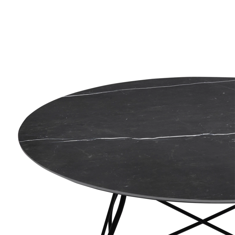 Table GLOSSY Ø 118 Noir KARTELL