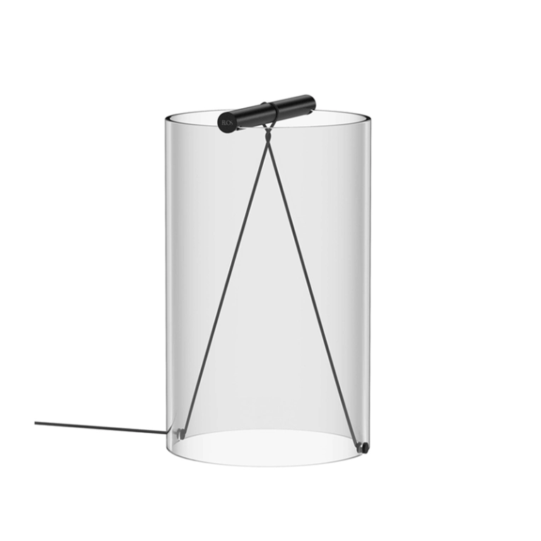 Lampe à poser TO-TIE T2 Noir anodisé FLOS
