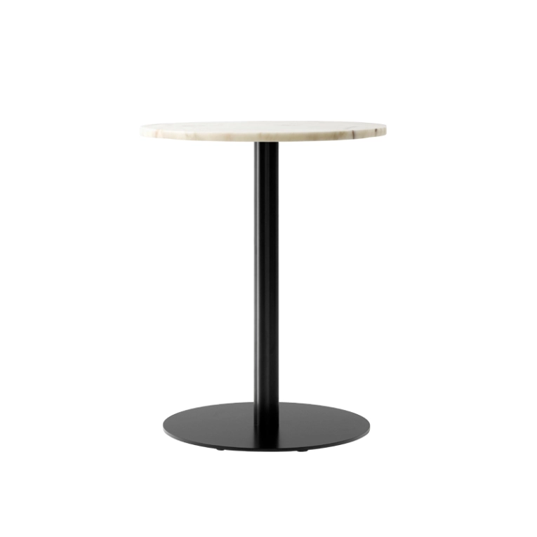 Table HARBOUR COLUMN ronde marbre Marbre blanc cassé AUDO COPENHAGEN