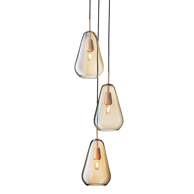 Suspension ANOLI 3 GOLD Doré NUURA