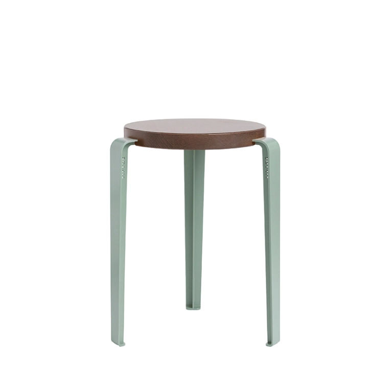Tabouret LOU Chêne Teinté Gris Eucalyptus TIPTOE