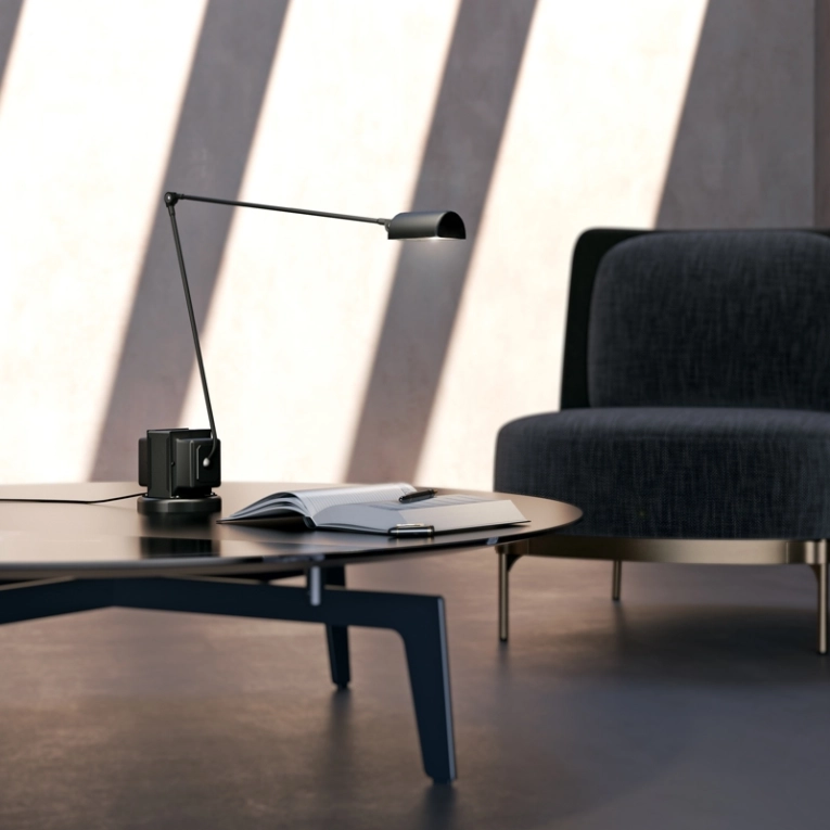 Lampe de bureau DAPHINE LED Rouge mat LUMINA