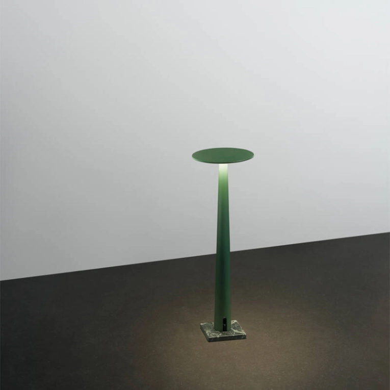 Lampe à poser PORTOFINO base marbre Vert émeraude NEMO LIGHTING