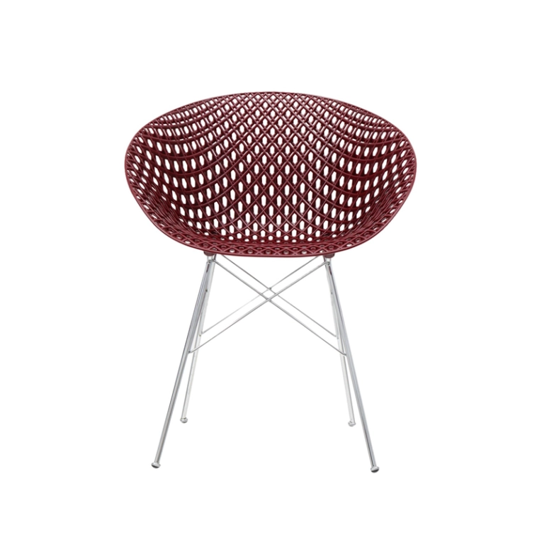Chaise SMATRIK Prune/ chrome KARTELL