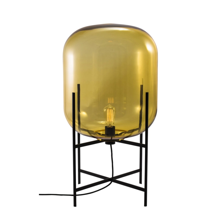 Lampadaire ODA MEDIUM Ambre/ noir PULPO