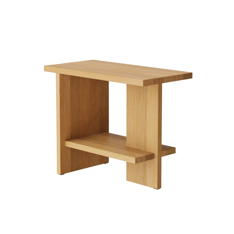 Table d'appoint guéridon TEE Rectangle Chêne NINE