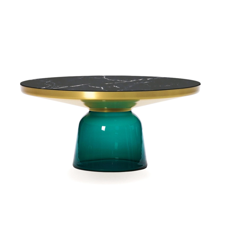 Table basse BELL COFFEE Marbre Vert émeraude CLASSICON