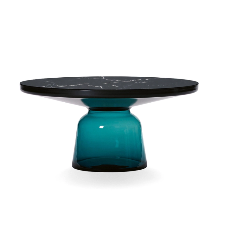 Table basse BELL COFFEE Marbre Bleu Montana/ noir CLASSICON